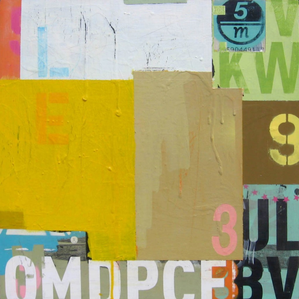 In-progress painting (detail)